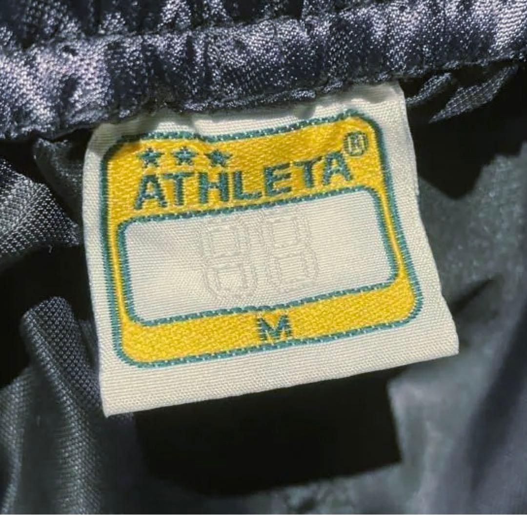 ATHLETA サッカー用ウィンドブレーカー上下 M 黒/緑
