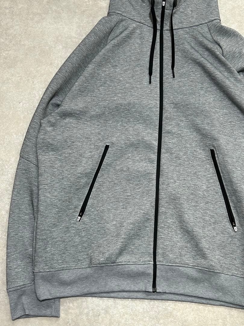 未使用級 on ジップフーディー　ジップパーカー 2XL グレー メンズ