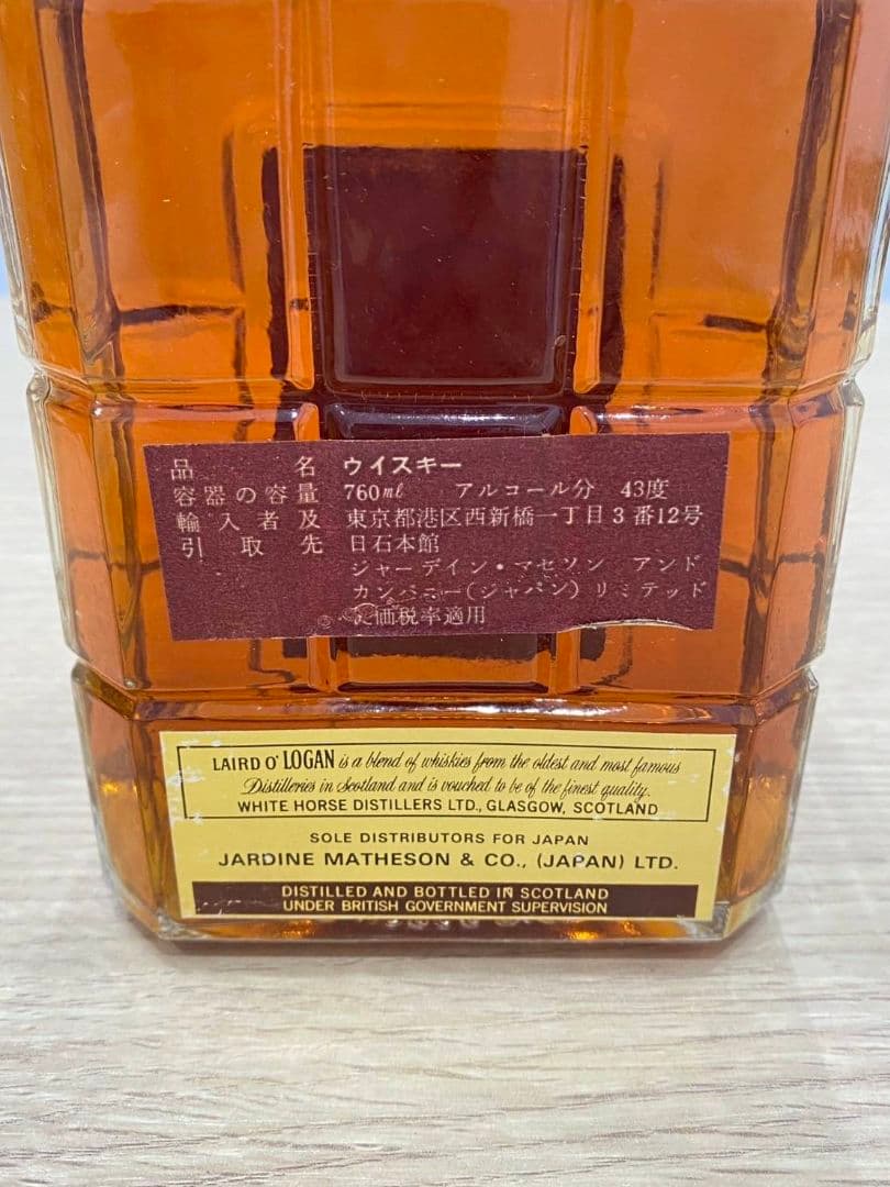 【未開栓】Laird O' Logan スコッチウイスキー 特級760ml