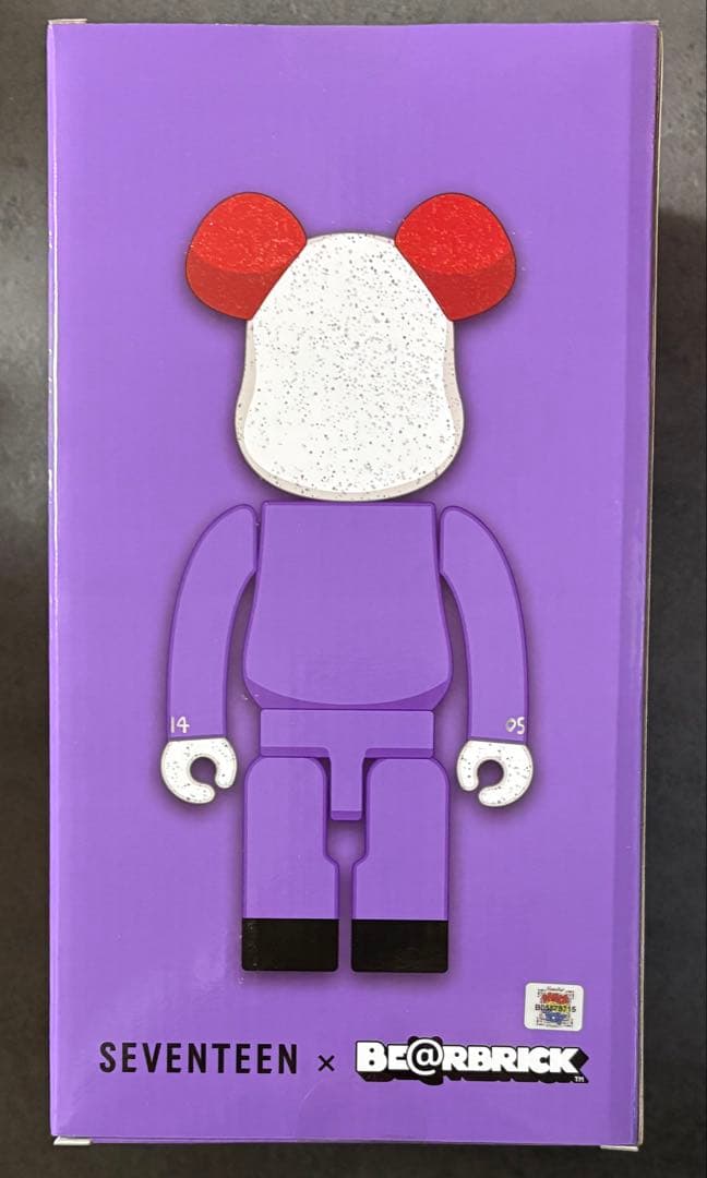 新品【エスクプス】seventeen BE@RBRICK ベアブリック 400%