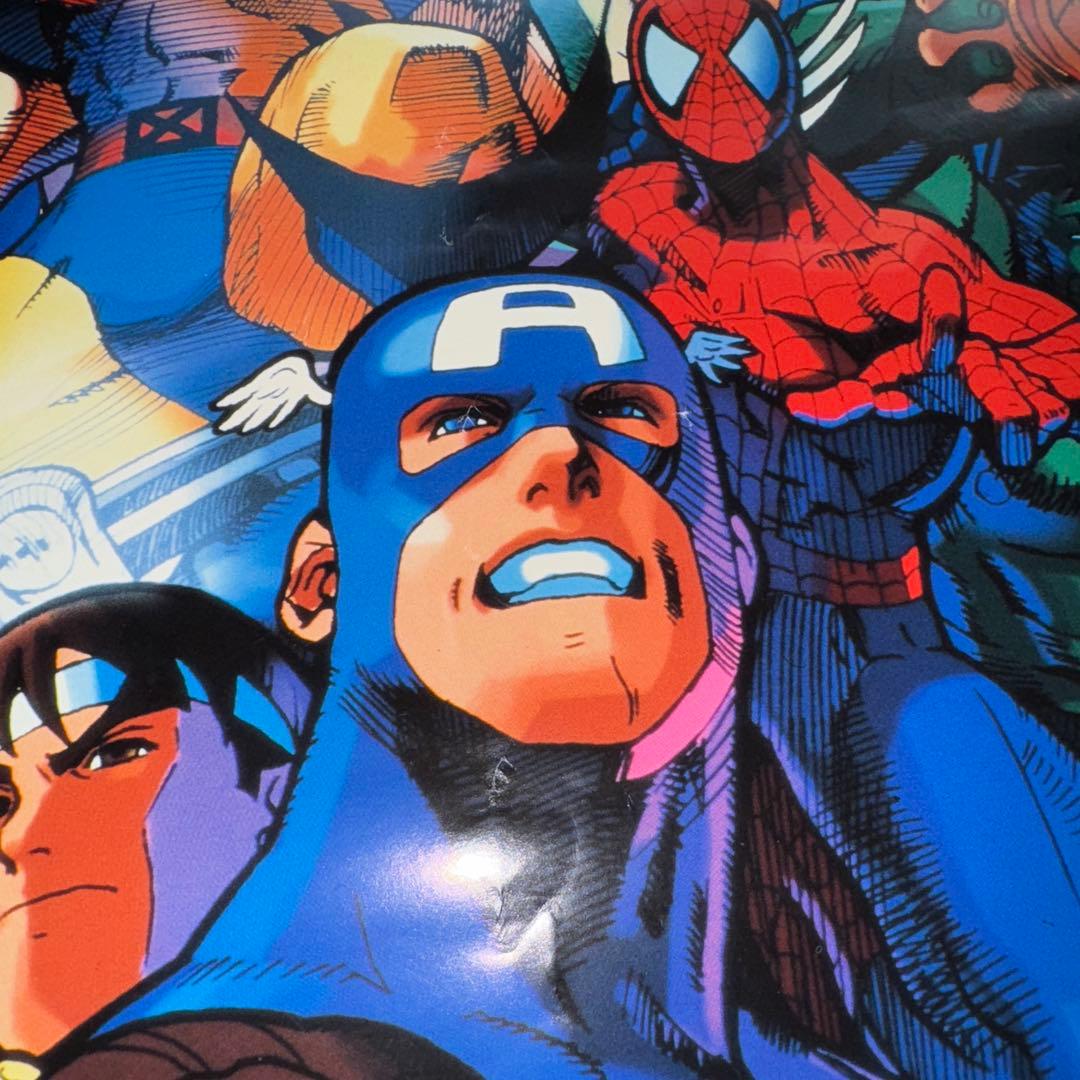 マーヴルvsストリートファイター CAPCOM セガサターン 販促用B2ポスター
