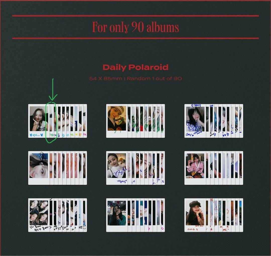 TWICE ナヨン　サイン入りチェキ　Eyes wide open