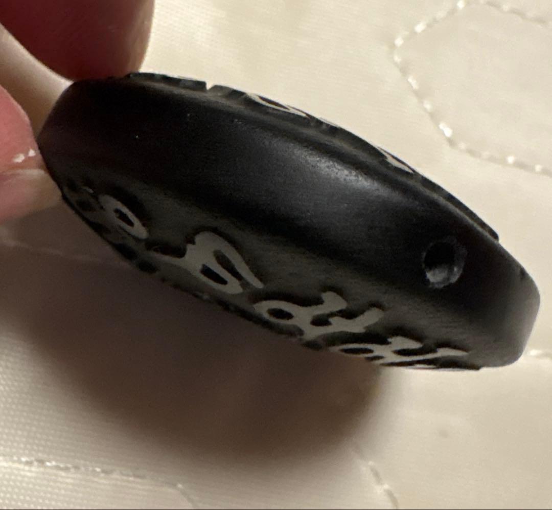 サンスクリット マントラ 紋様 黒石 アンティーク レア