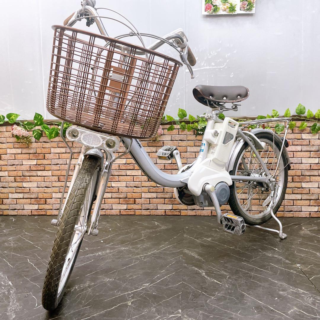 【57】電動自転車 Panasonic ビビ ライト シルバー 20インチ