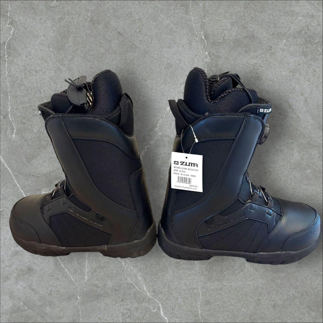 【新品•未使用】ZUMA スノーボードブーツ ブラック　24.0cm