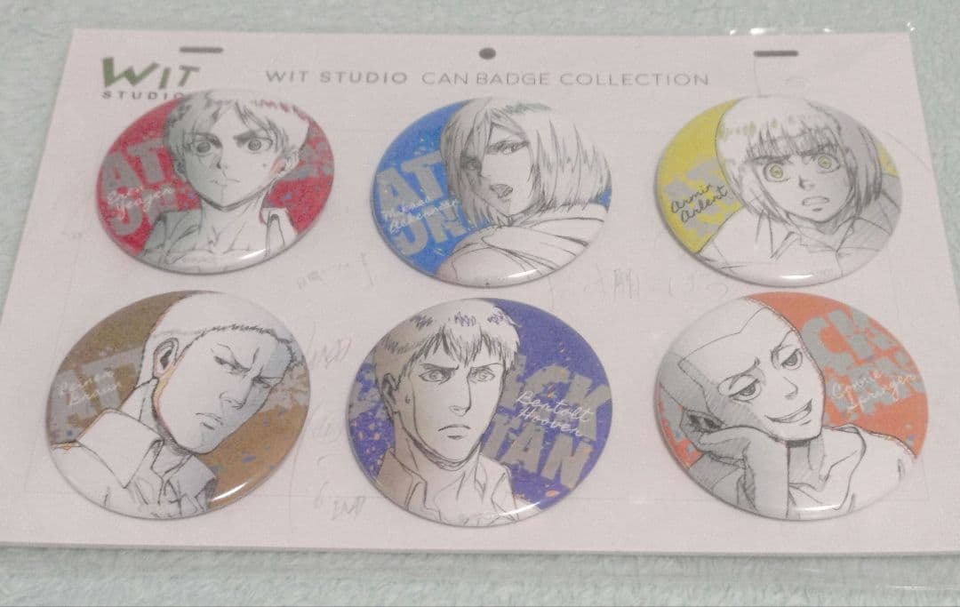 WITSTUDIO 進撃の巨人 Season 2 A 缶バッジコレクション 6種