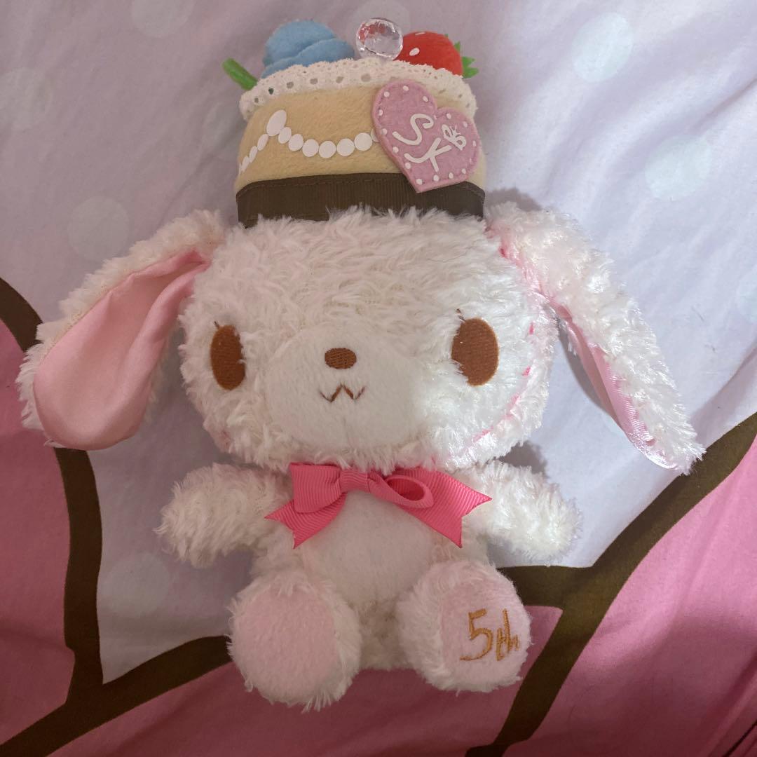 シュガーバニーズ　5周年　くろうさ　しろうさ　ぬいぐるみ　平成レトロ