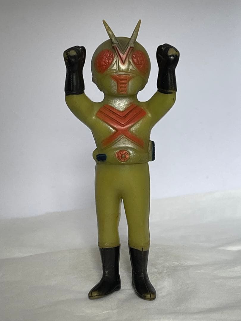 【大きな破損なし】ポピー　仮面ライダーX ミニソフビ　特撮　登場物　フィギュア