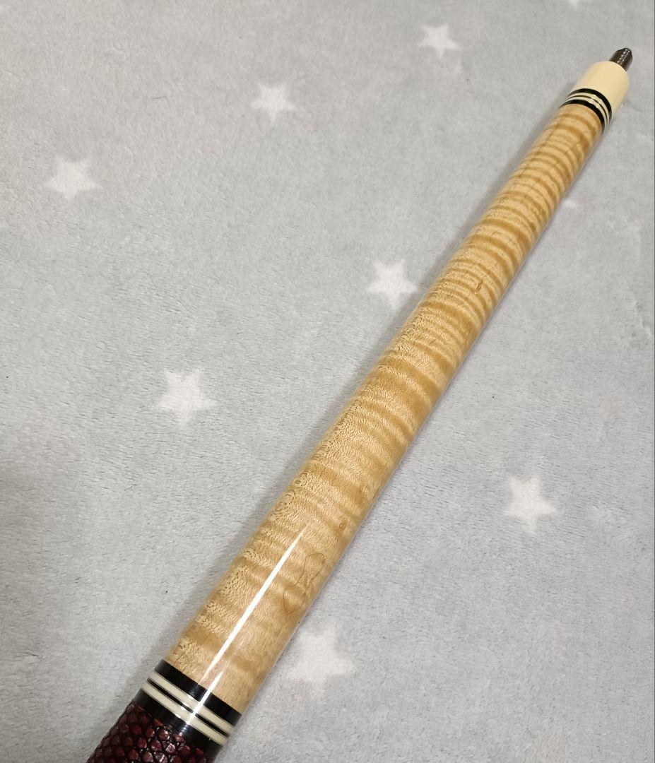 ★極美品★LAMBROS★極美カーリーメイプル★ランブロス★リザード革巻★