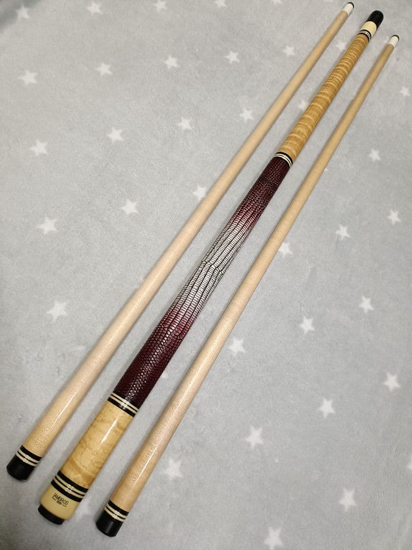 ★極美品★LAMBROS★極美カーリーメイプル★ランブロス★リザード革巻★