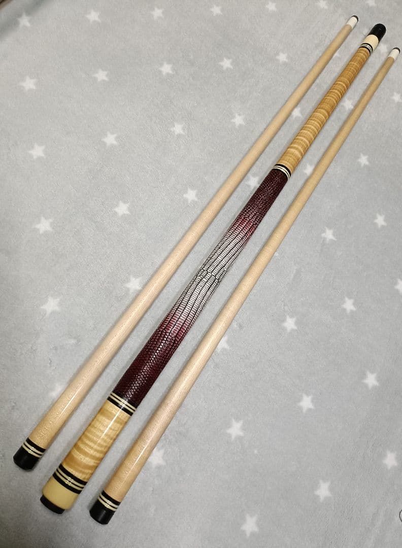 ★極美品★LAMBROS★極美カーリーメイプル★ランブロス★リザード革巻★