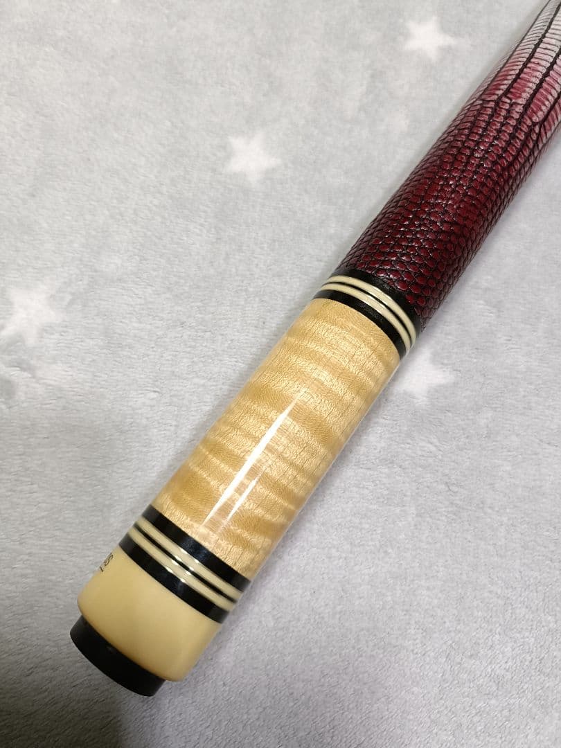 ★極美品★LAMBROS★極美カーリーメイプル★ランブロス★リザード革巻★