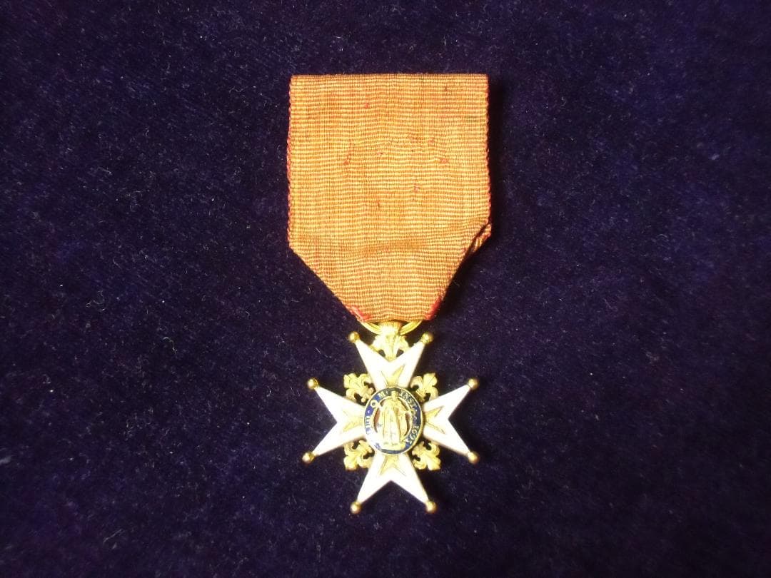 Ｆフランス軍＊聖ルイ騎士十字団勲章（実物）