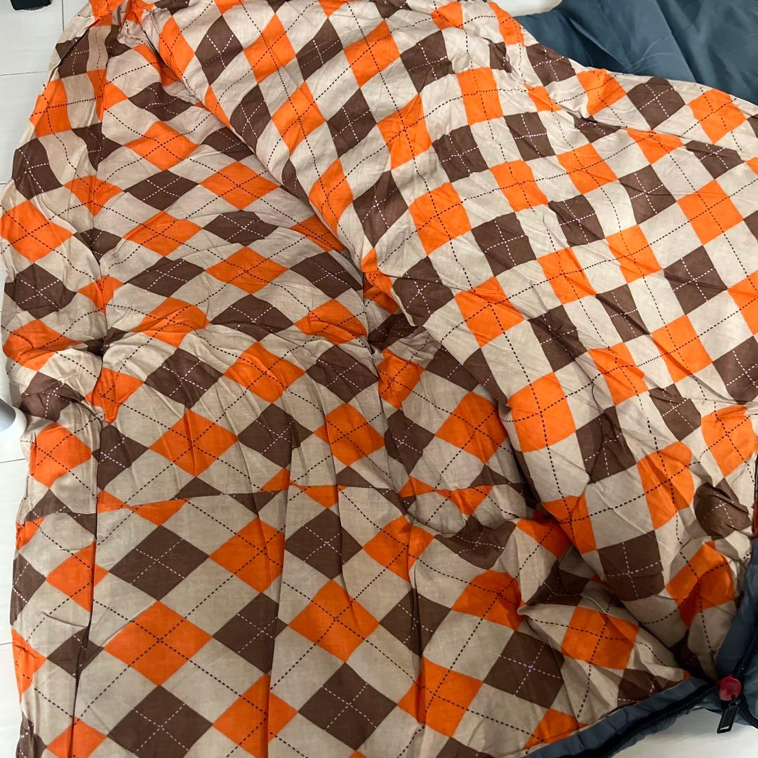 コールマン C5 シュラフ グレー/オレンジ 2個セット 寝袋 封筒型 キャンプ