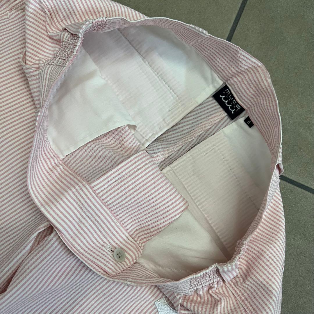 muta MARINE ムータマリン　ストライプ　ショートパンツ　メンズ　ピンク