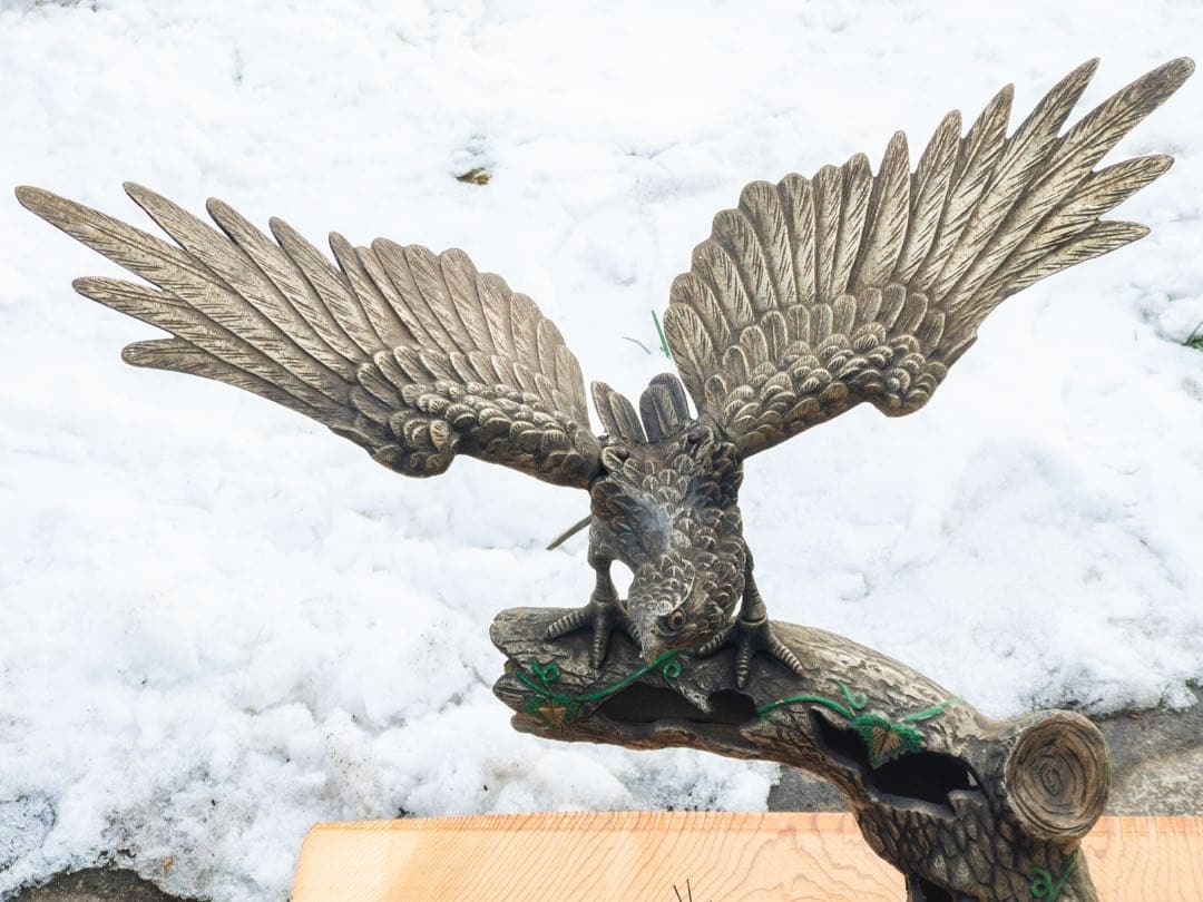 猛禽類鉄彫刻 鷹 鷲 置物