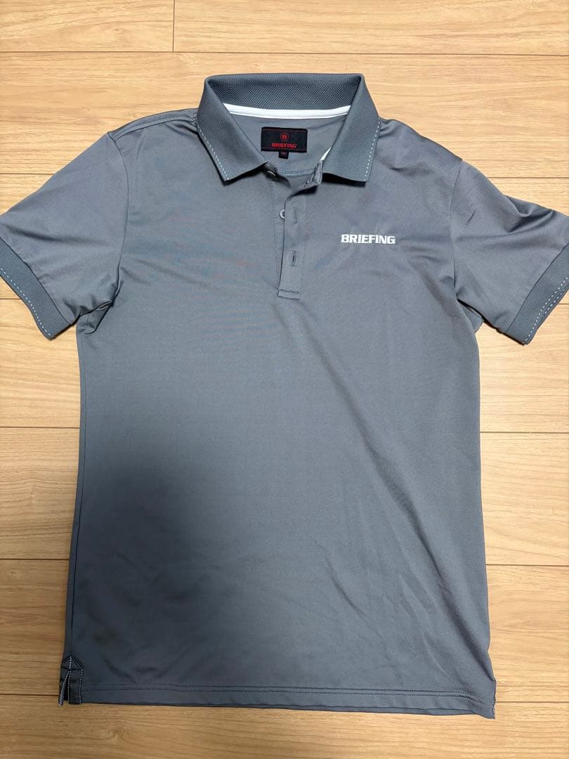 BRIEFING グレー ツアー ポロシャツ Mサイズ BBG221M02