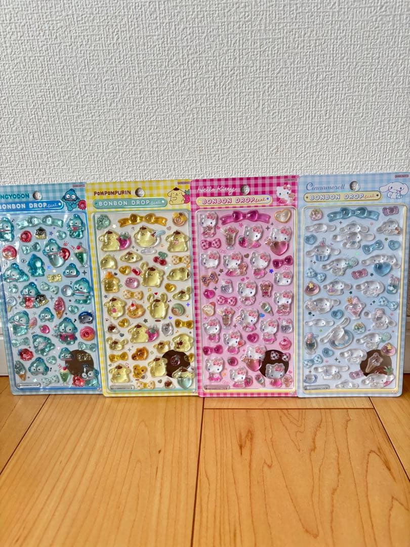【正規品】ボンボンドロップ シール サンリオ 第二弾 4枚セット
