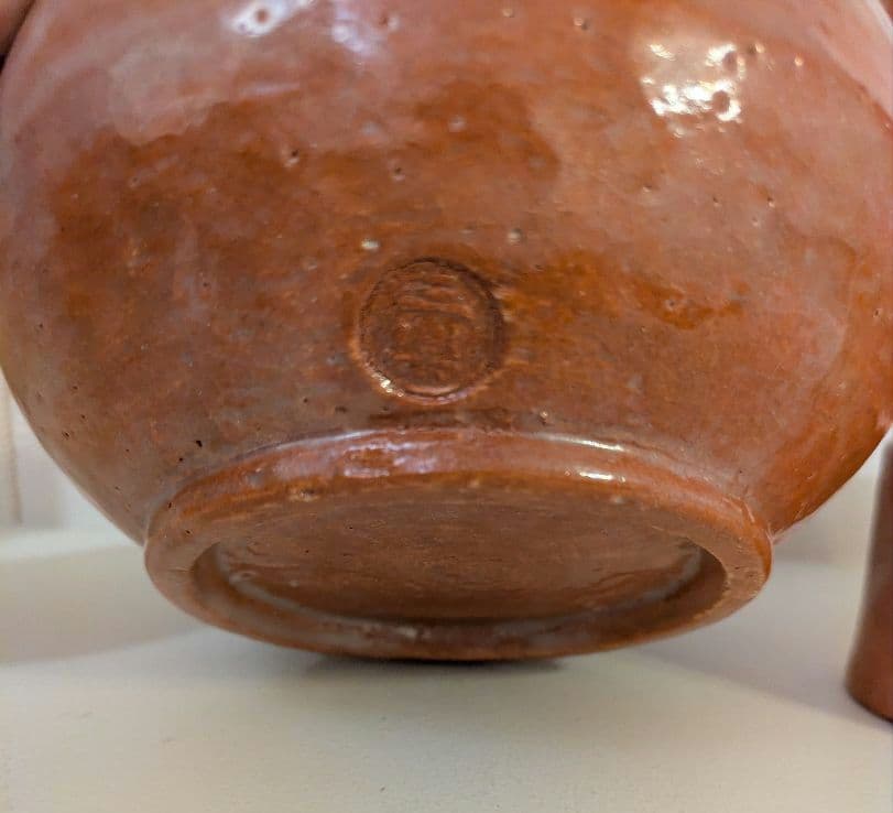 茶道具　建水　蓋置　杓立　三楽作　赤楽