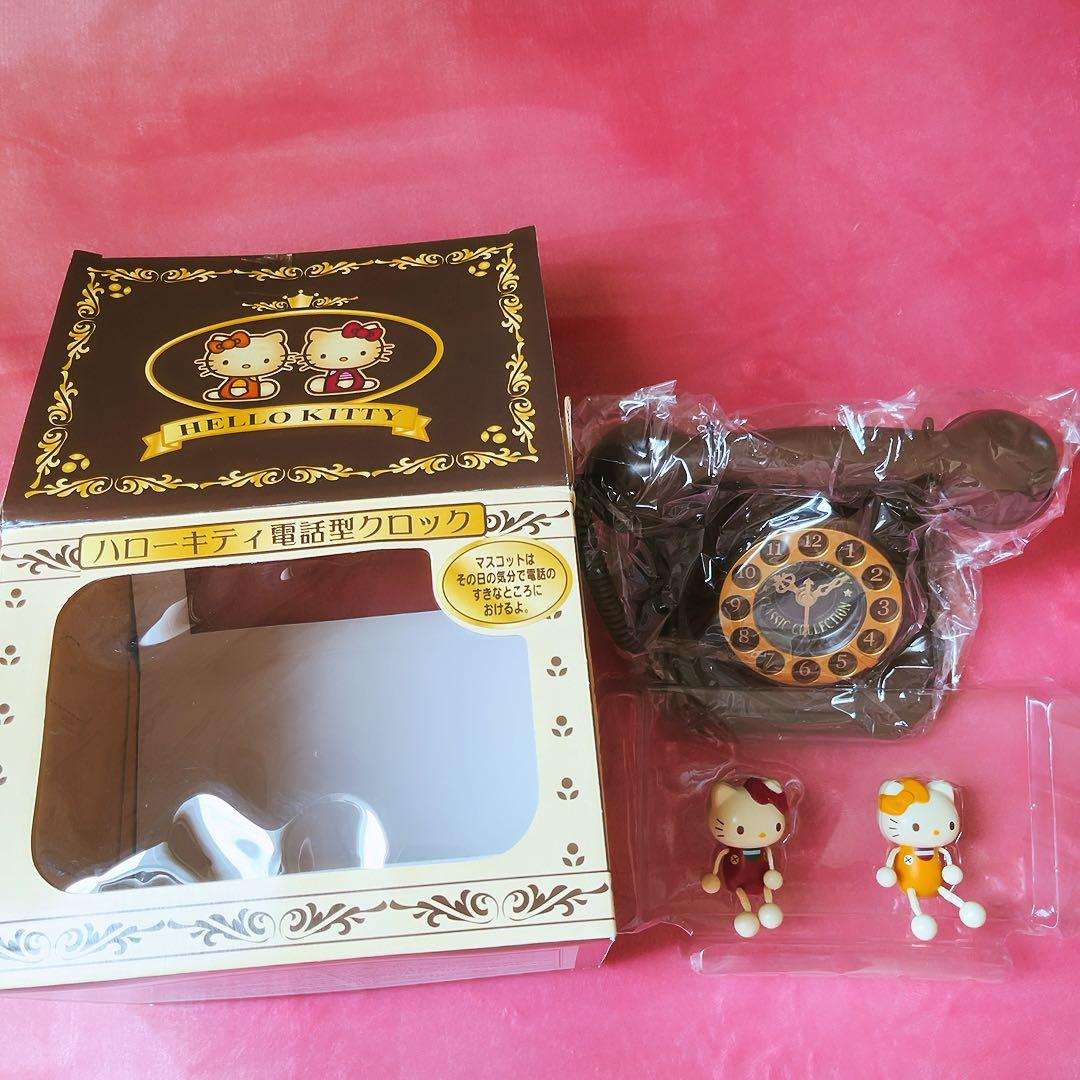 希少レア　ハローキティ　ミミィ　電話型クロック　2006 サンリオ　平成レトロ