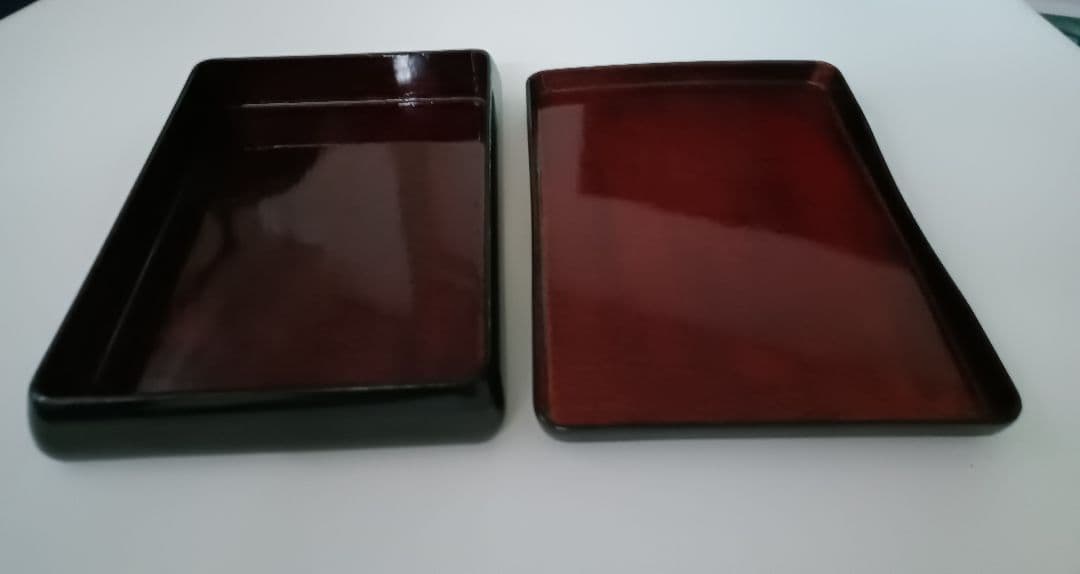 【本漆塗本蒔絵公家の図】江戸末期　総梨地硯箱➕️古硯【程君房】古黒仙入文　美術品