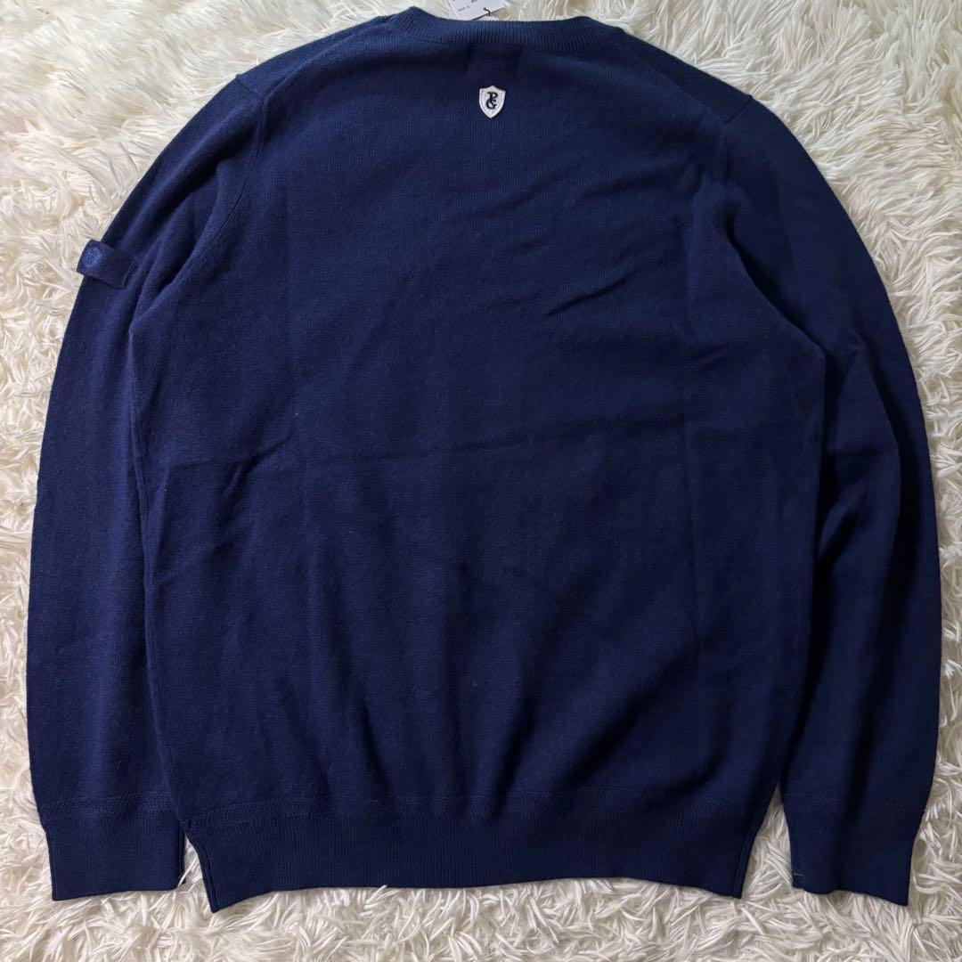 新品タグ付✨PEARLYGATES カシミヤ100% ニット サイズL ネイビー