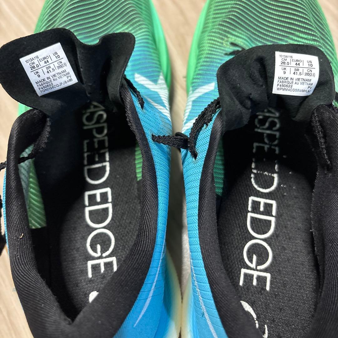 ASICS メタスピードエッジプラス　青緑　28cm