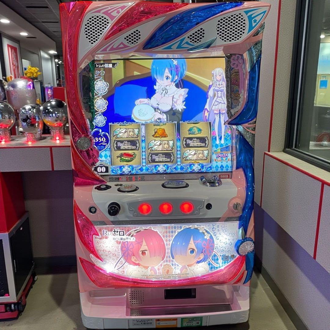 ★大都技研 パチスロ　不要機　双子パネル Re:ゼロから始める異世界生活