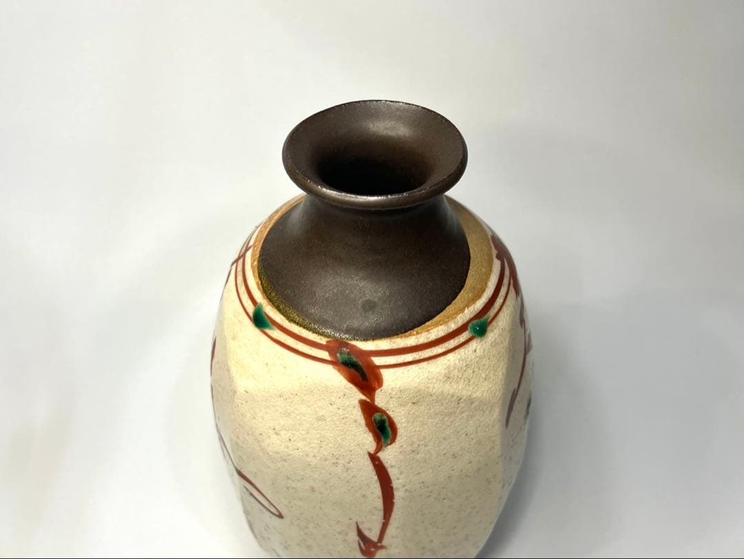 【人間国宝】藤本能堂 赤絵 花瓶