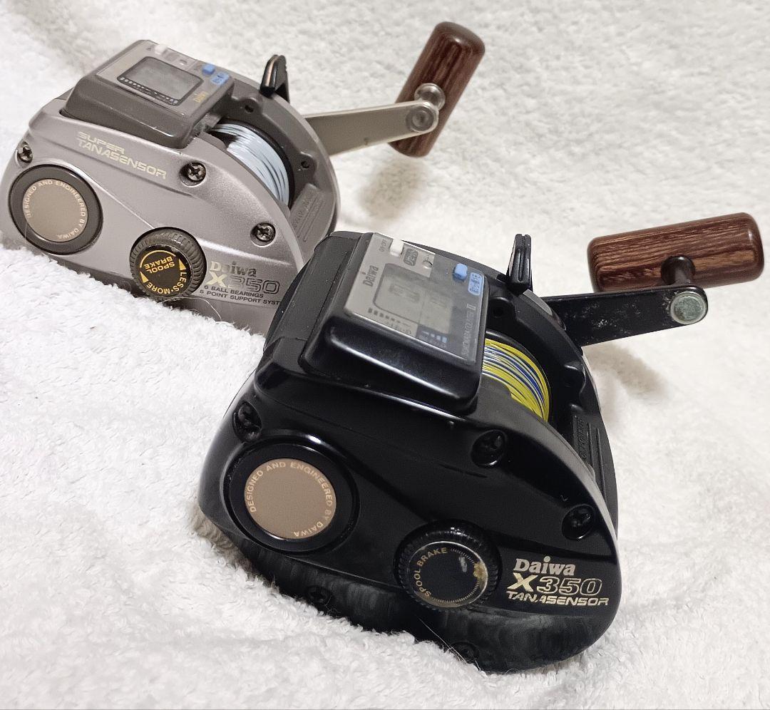 ダイワタナセンサーX350デジタル深度カウンター付両軸リールまとめて2台