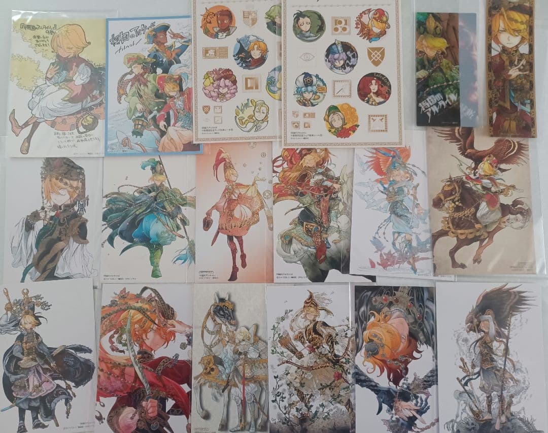 将国のアルタイル ポストカード、シール、しおり