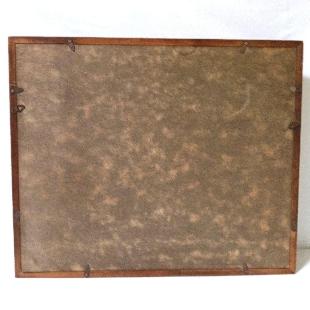 真作 油彩画 油絵 大友修一 奥州二本松　F4号 直筆サイン 額装 額縁