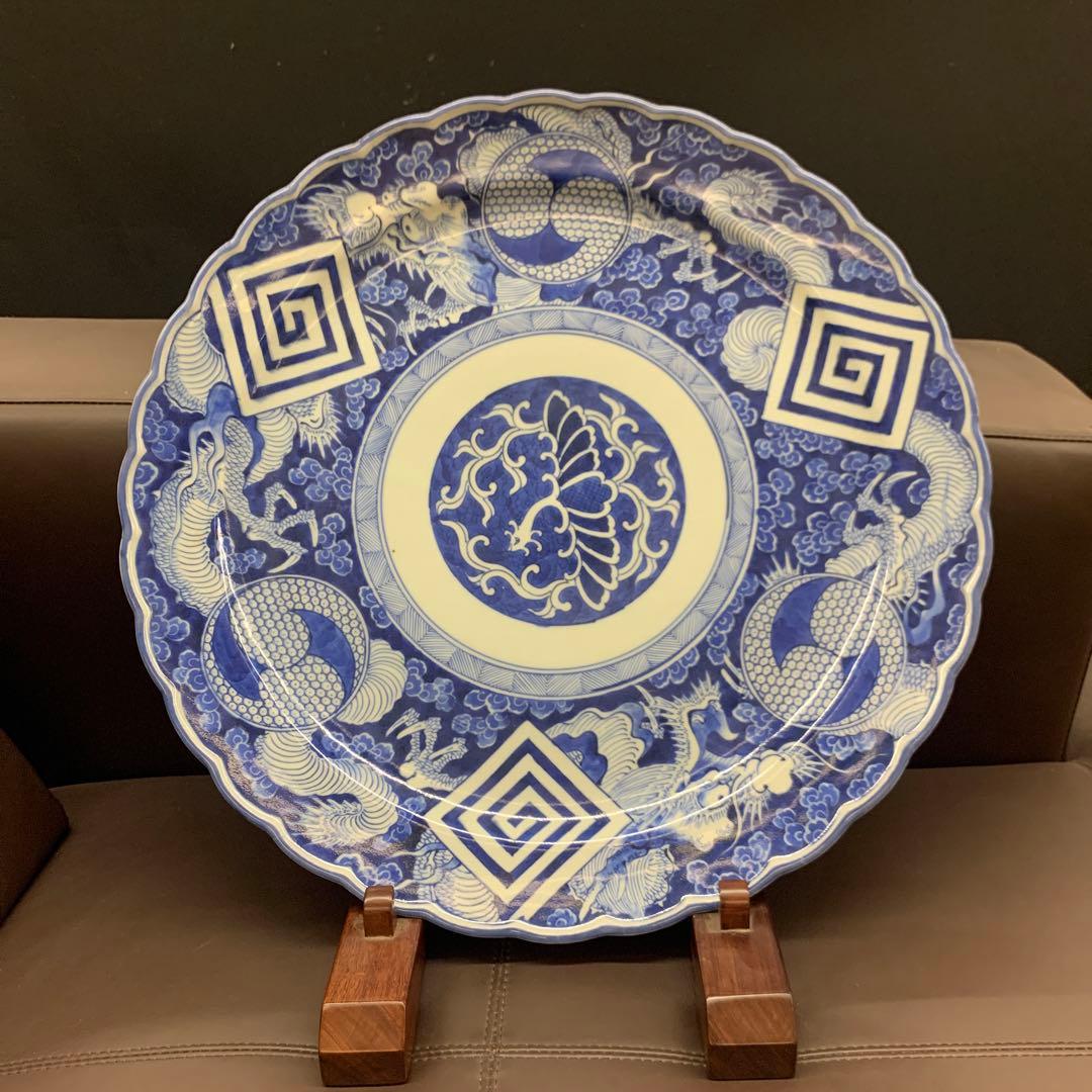 【厄除招福】　伝説の霊獣・神獣　鳳凰と龍・巴紋と稲妻紋　50cm