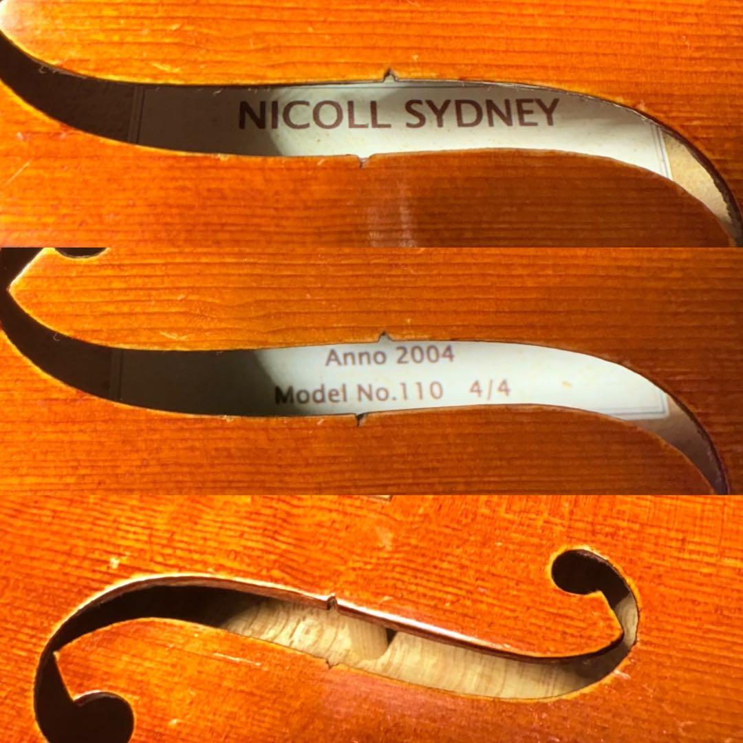 【希少】Nicoll Sydney バイオリン No.110 2004年