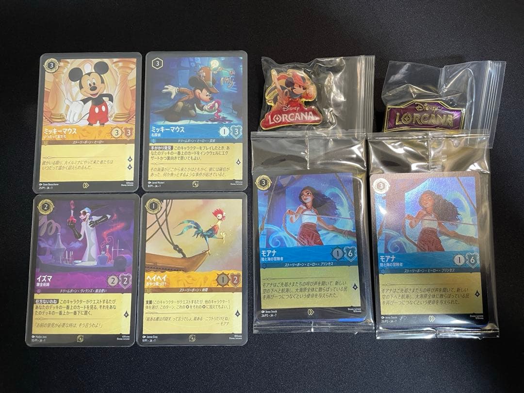 ディズニーロルカナ　プロモカード　ピンバッチ　セット