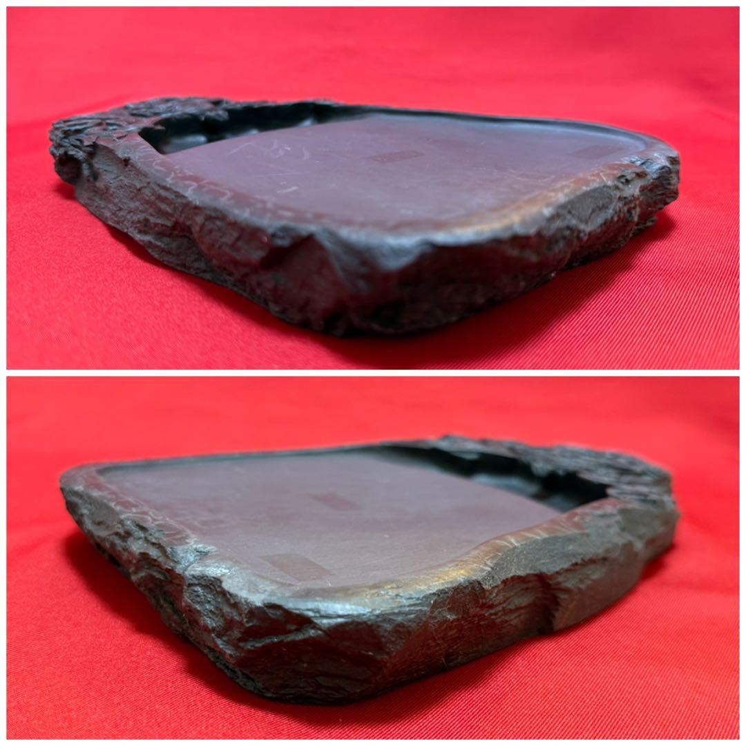 未使用 ★☆ 硯 端溪硯 箱付 雲龍鳳硯 端渓 彫硯 書道 書道具 中国