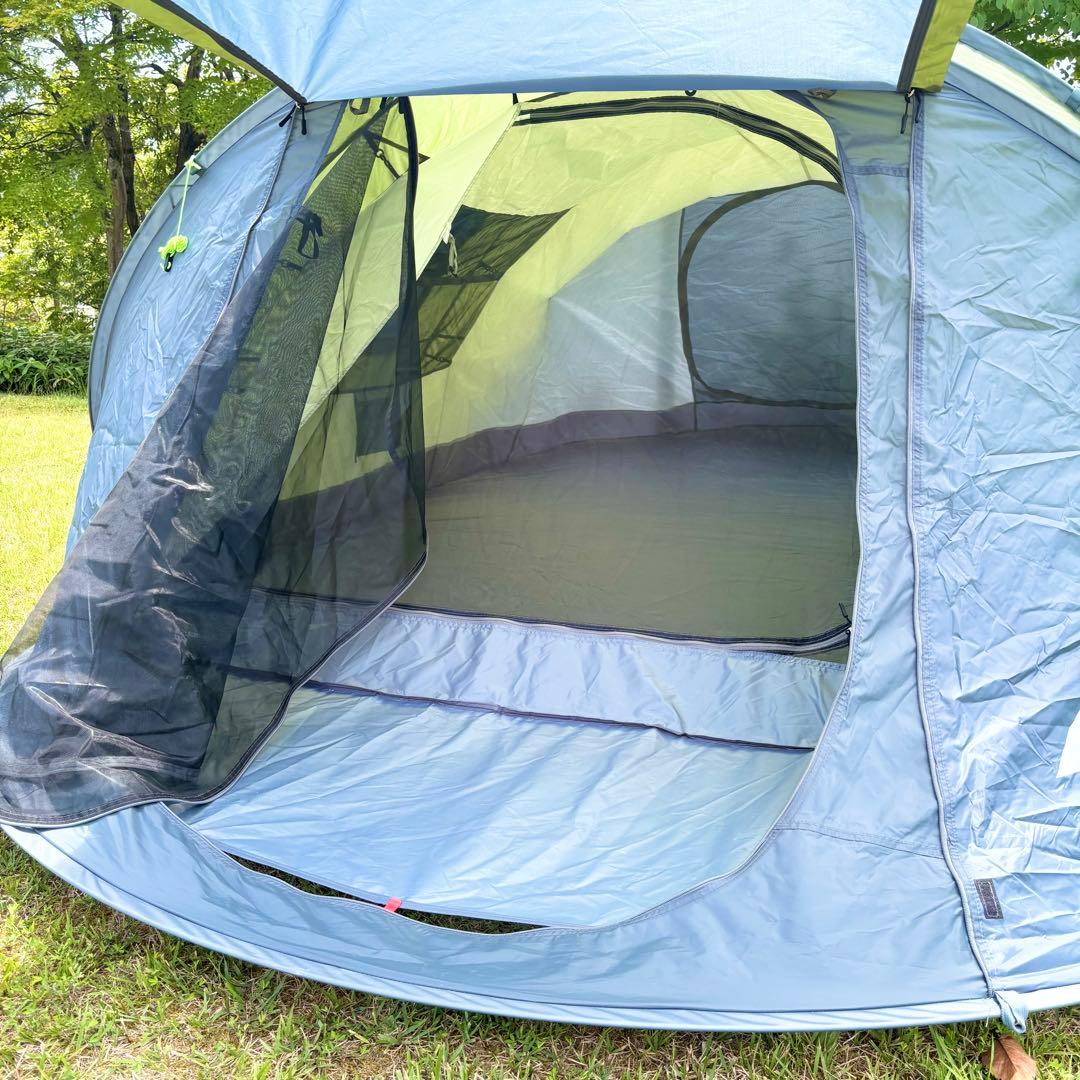 【良品】ayamaya ポップアップテント 4人〜6人用 カーキ ドーム型テント