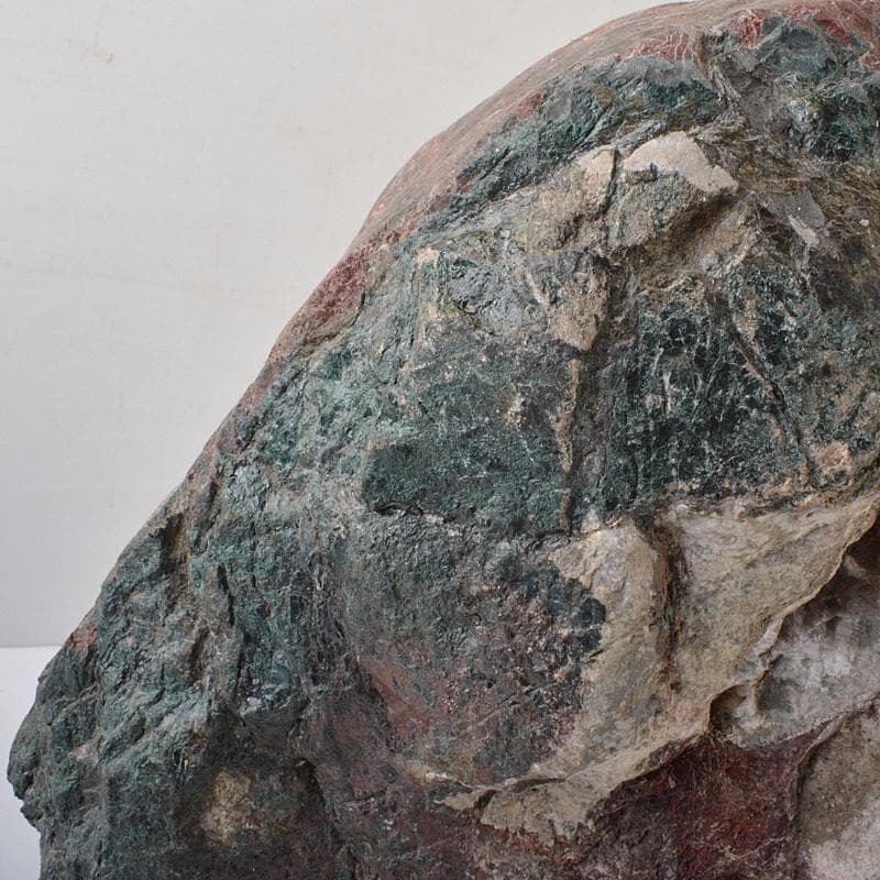 天然石　鑑賞石　菊花石　置物　重さ約24.8kg　唐木台付　F　R6820F