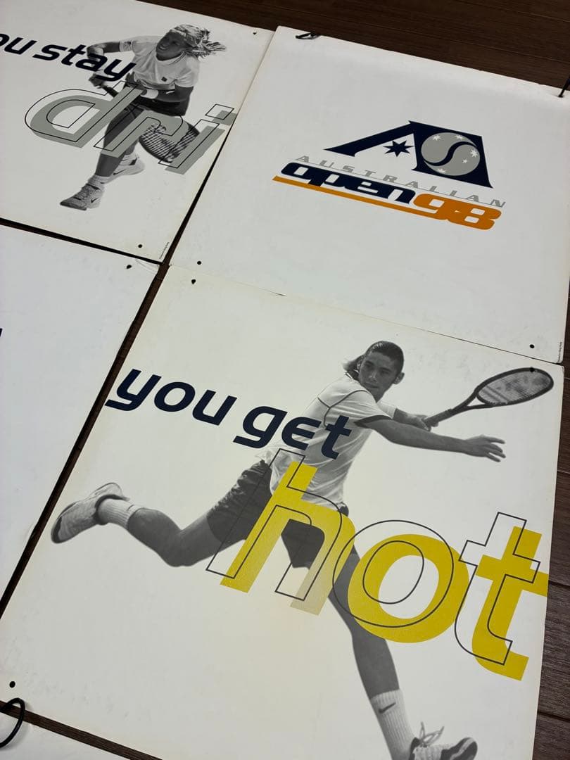 全豪オープン98パネル 6枚セット Mary Joe Fernandezサイン入