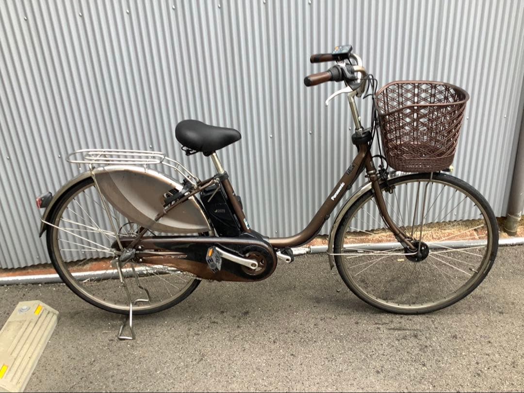 パナソニック新機種電動アシスト自転車viviDX26インチブラウン系ボディー