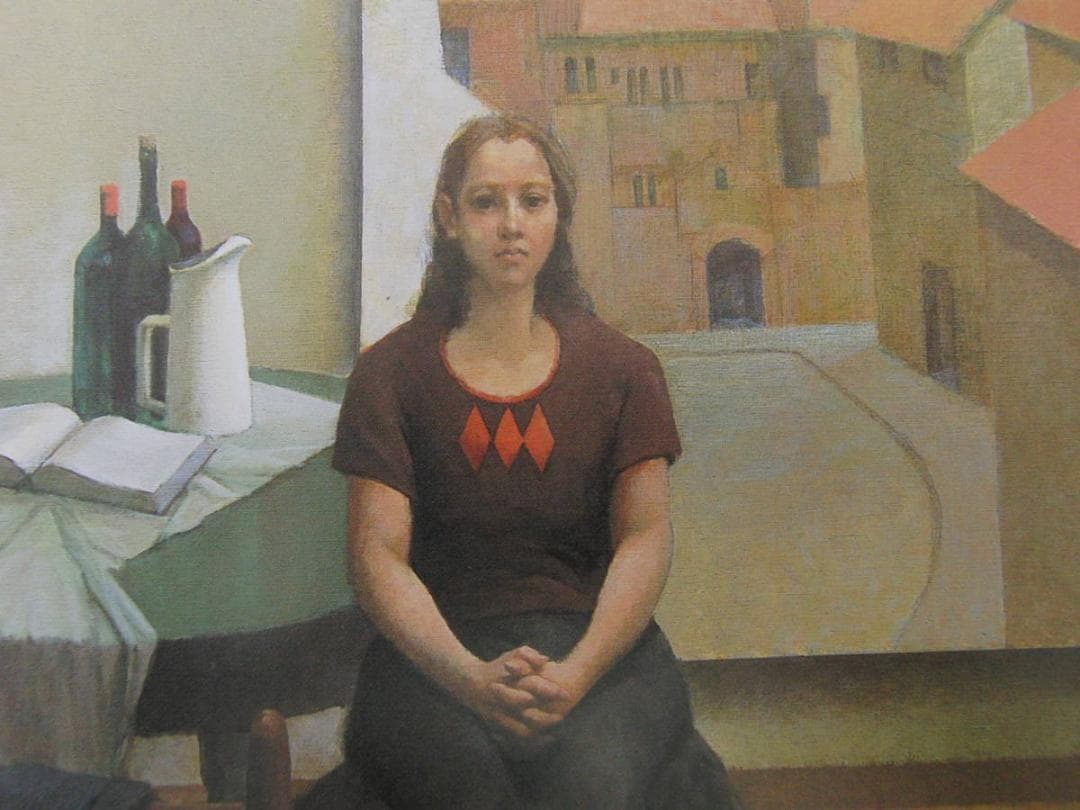 高井寛二、【佳月　21才】、希少な額装用画集より、新品額装付