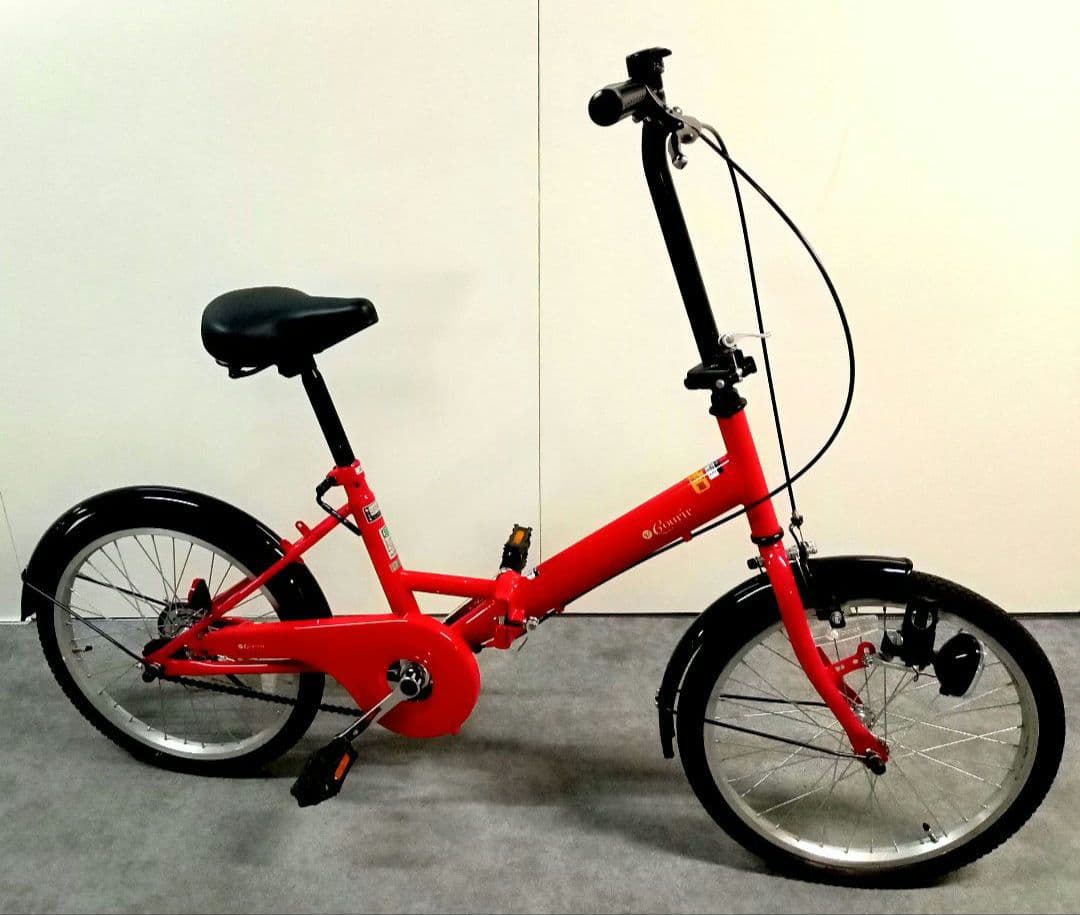 【エコメルカリ便のみ】軽量 折りたたみ自転車 レッド 赤 20インチ