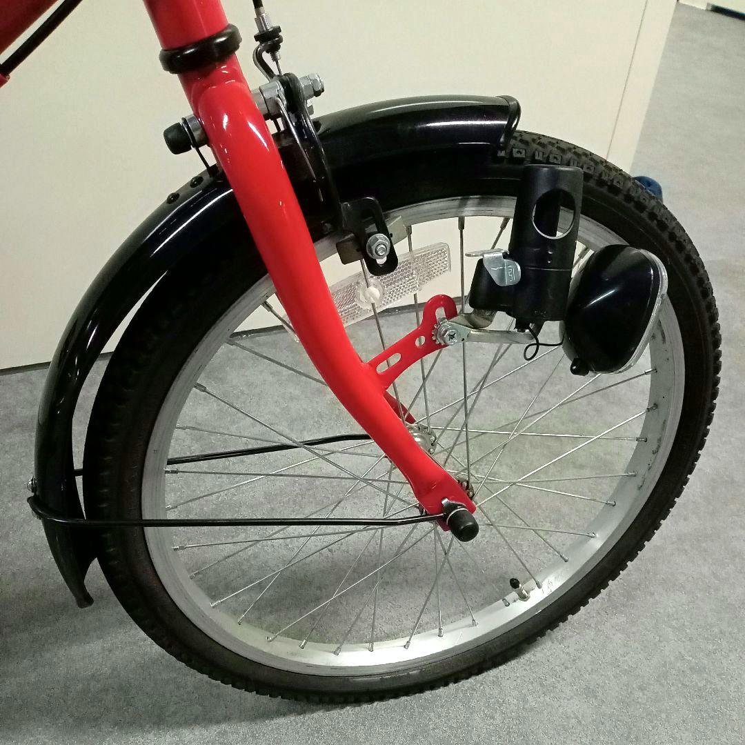 【エコメルカリ便のみ】軽量 折りたたみ自転車 レッド 赤 20インチ