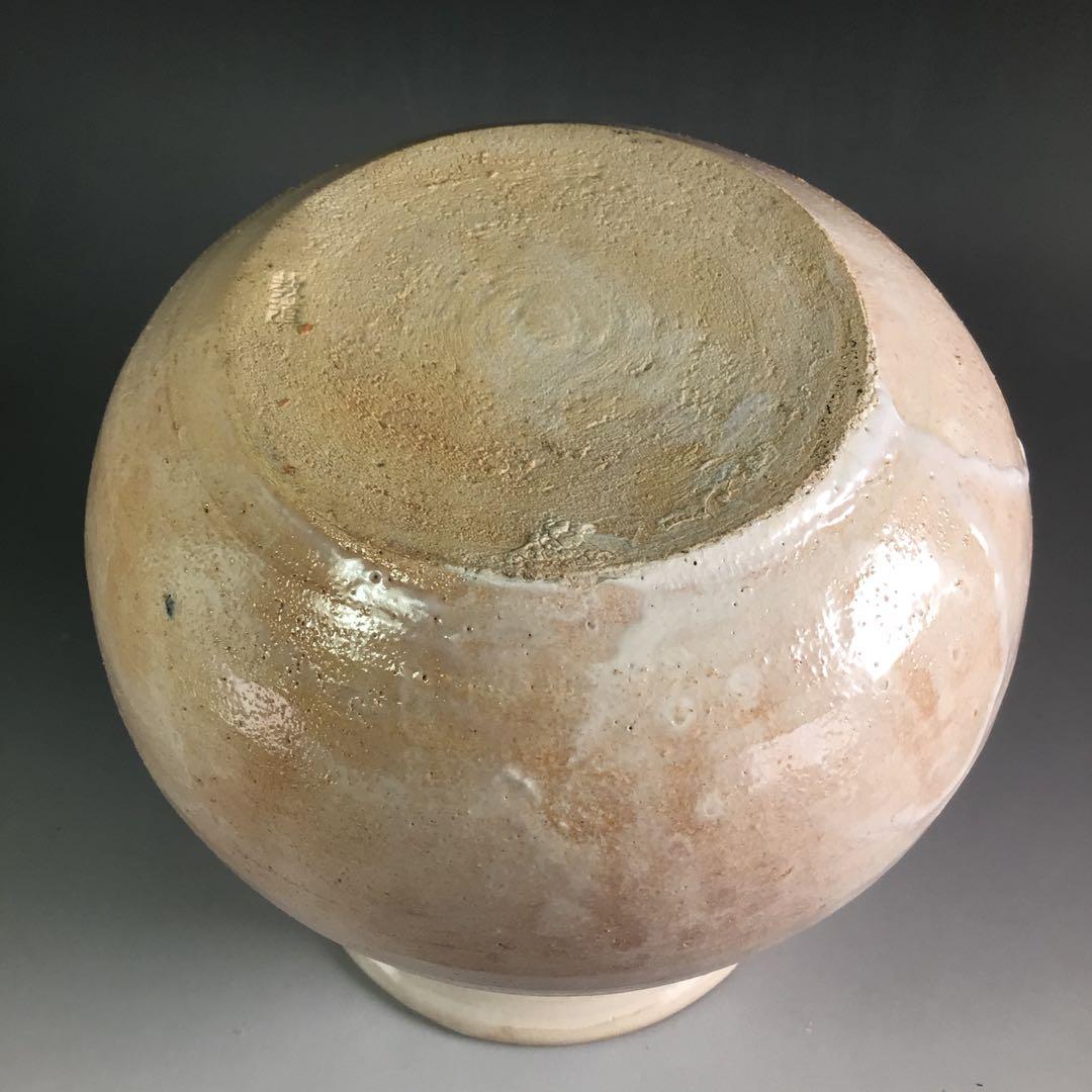 Ｒ３２３　水指　『萩焼』『塔陶山　平野教道造』　共箱　茶道具