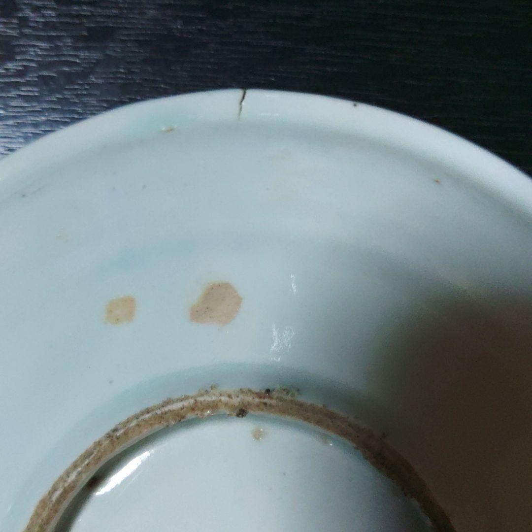 初期伊万里　釣り人物　中皿　太公望