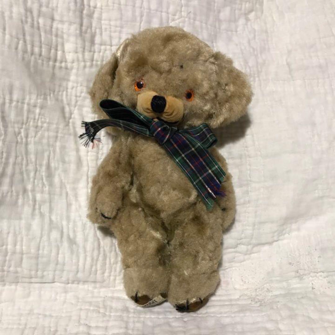 ヴィンテージ チーキー メリーソート アートシルク テディベア アンティーク