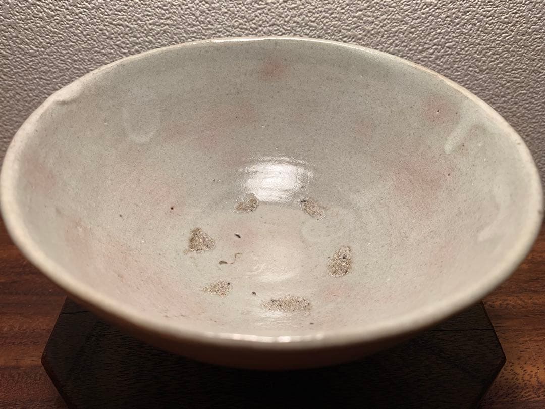 李朝 白磁茶碗 約15cm 飯碗 抹茶茶碗 茶道