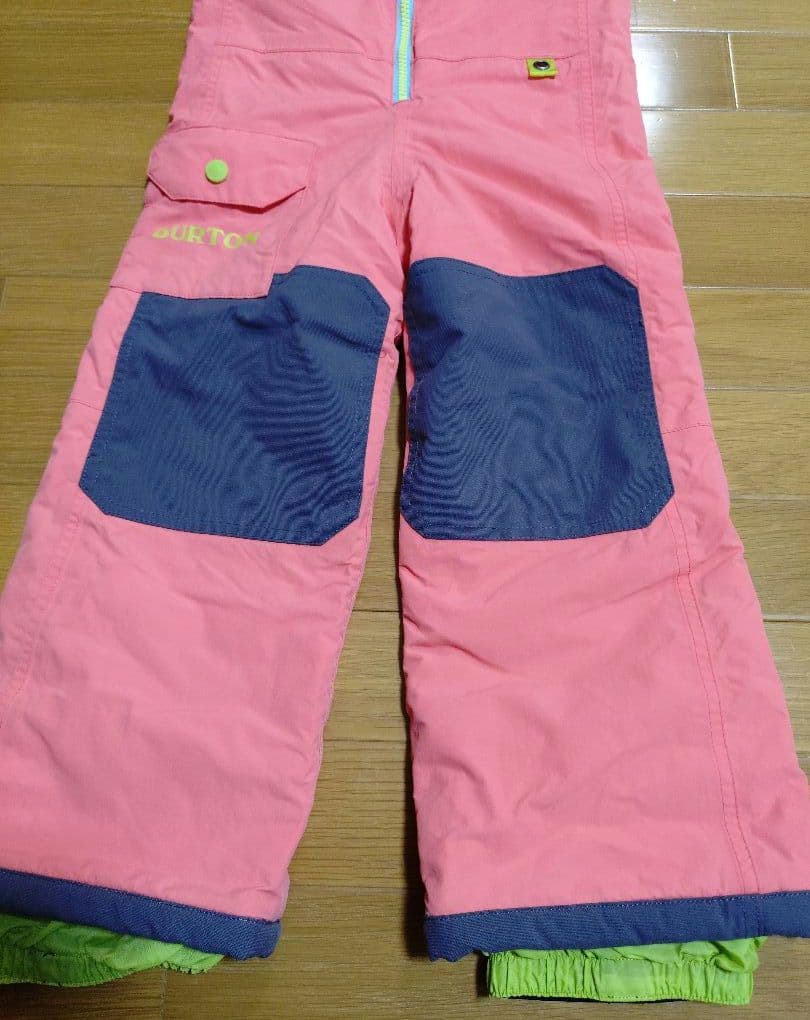 BURTON　子ども用スノーボードウェア　上下セット110cm、120cmピンク