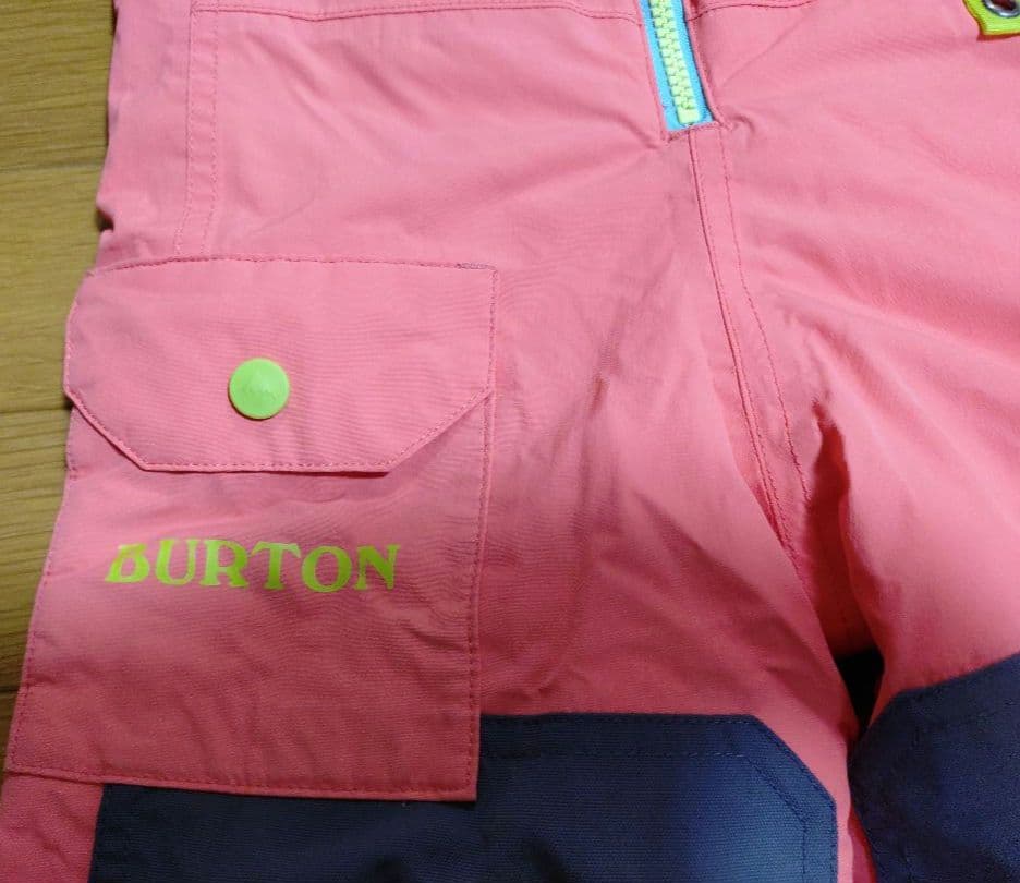 BURTON　子ども用スノーボードウェア　上下セット110cm、120cmピンク