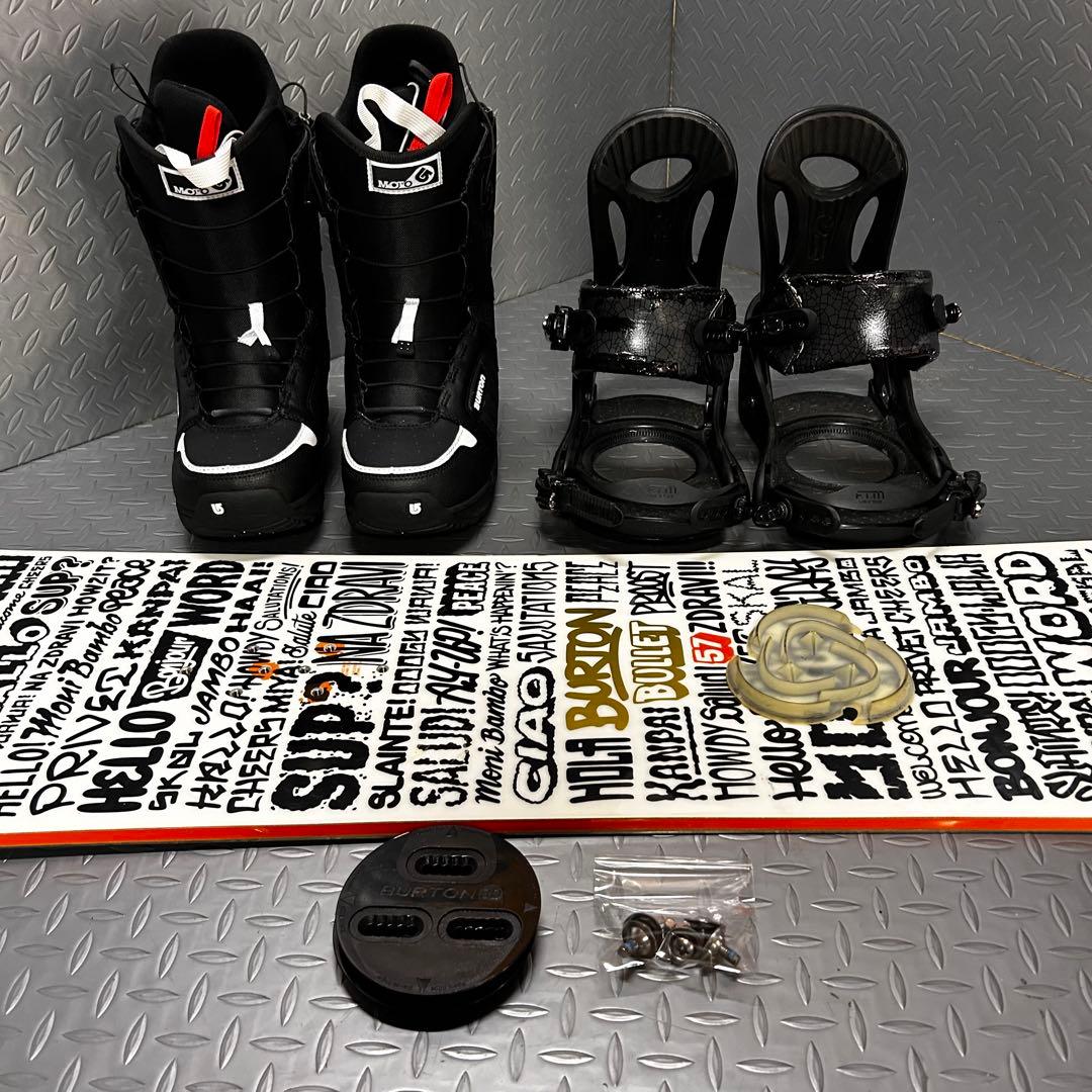【ブーツ付き】Burton BULLET 157cm スノーボード ３点セット